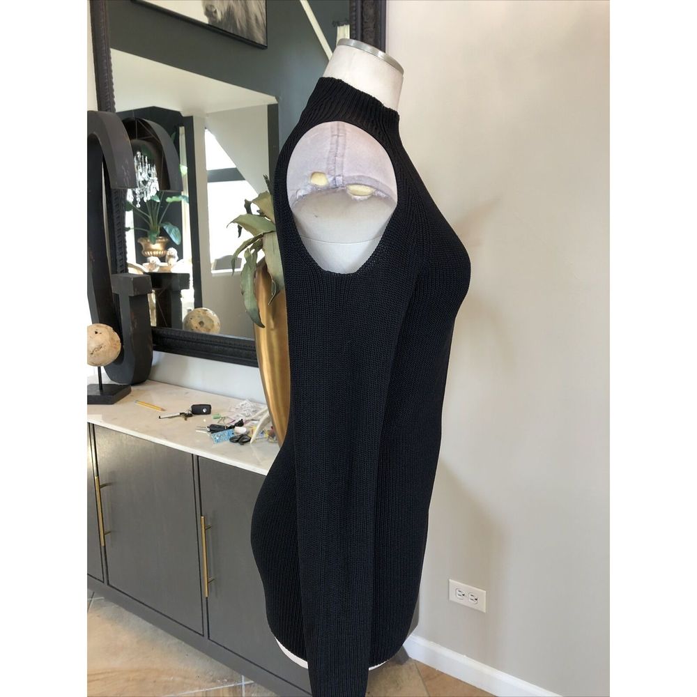 Wilfred Ribbed Cold Shoulder Pullover Sweater L - image 3